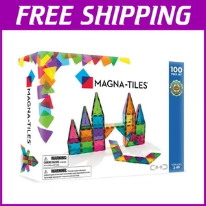 Classic Magnetic Construction Kit, 100 Shapes - Picture 1 of 10
