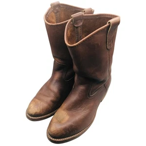 Red Wings Leather Pecos Boots SZ 9 3E 194 Model 1155 Look At All Pictures - Picture 1 of 10