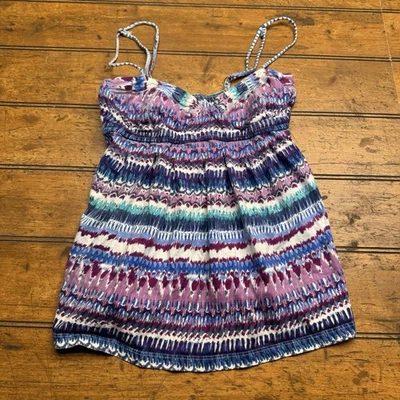 Billabong Top Womens Small Purple Babydoll Adjustable Strap Santa Fe - Image 1 of 4