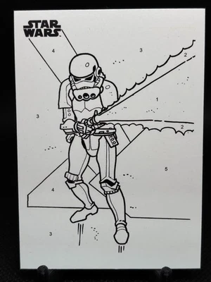 2025 Topps Chrome Star Wars By The Numbered Card CP-14 Stormtrooper - Image 1 of 2