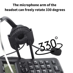 HT900 Call Center Phone With Omnidirectional Mic Headset Suitable For Home Of CB - Afbeelding 1 van 22