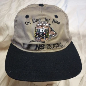 Norfolk Southern Railroad Tennessee Division Safety Black/Tan Adjustable Hat/Cap - Picture 1 of 6