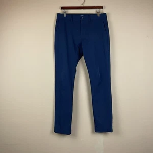 J Crew Flex Performance Pants Mens 32 X 32 Blue Lightweight Quick Dry Poly - Picture 1 of 11