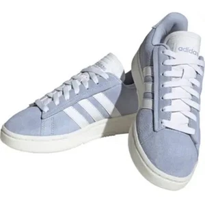 Adidas Grand Court Alpha Women's Blue Suede Sneakers Sz US 8 1/2 M - Picture 1 of 7