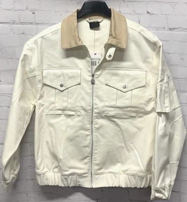 Jordan XS Renegade Canvas Jacket Nike Women's Off-White Air Nike FN5674-133 NEW - Image 1 of 4