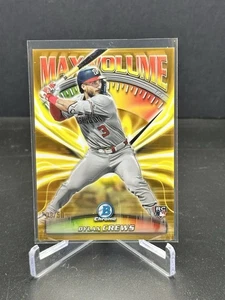 2025 Bowman Chrome Dylan Crews RC Max Volume Gold Refractor /50 SSP #MV9 Nats - Picture 1 of 2