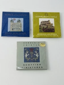 The Textile Heritage Collection Miniatures Cross Stitch Kits Lot of 3 - Picture 1 of 5