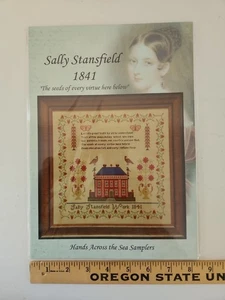 Hände über das Meer Sampler SALLY STANSFIELD 1841 gezähltes Kreuzstichmuster - Bild 1 von 7