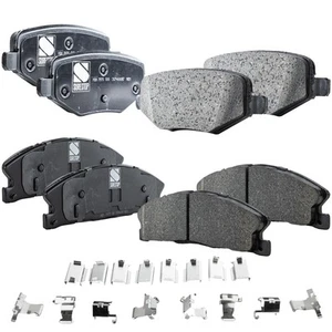 Front & Rear Brake Pads Set for Ford Police Interceptor Utility Explorer MKT MKS - Picture 1 of 16