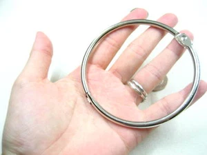 silver Jailors Key ring purse frame bag holders Antique key holder organiser - Bild 1 von 5