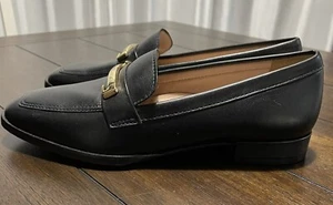 NWB Rockport Women's Santana Bit Leather Loafer Size 6 Black - Picture 1 of 7