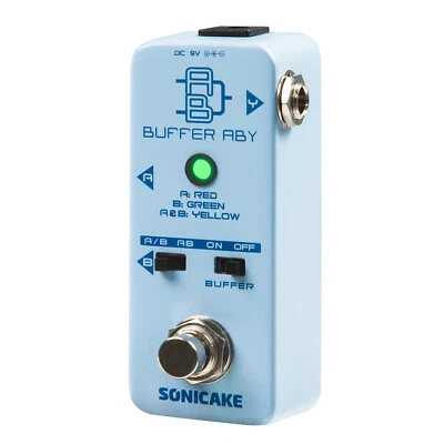 Mini pedal de efectos para guitarra SONICAKE Buffer ABY Line Selector AB Switch True Bypa Foto 1 de 4