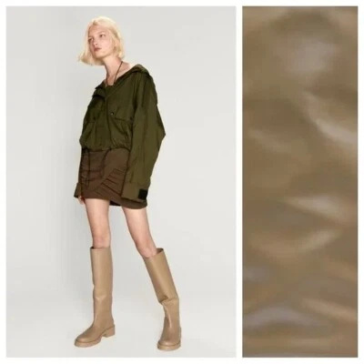 BOTAS HASTA LA RODILLA ZARA EUR 40/9 suela marrón arena/taupe nuevas con etiquetas Foto 1 de 4