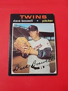 DAVE BOSWELL 1971 Topps Hi Number , #675 , MINNESOTA TWINS - Picture 1 of 10