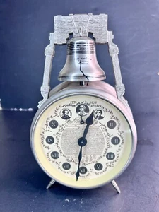 Elgin Commemorative Series Liberty Bell Alarm Clock 1976 Vintage Bicentennial - Picture 1 of 9