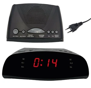 RADIO SVEGLIA DIGITALE DOPPIO ALLARME DISPLAY LED RADIOSVEGLIA DA COMODINO AM FM - Foto 1 di 1