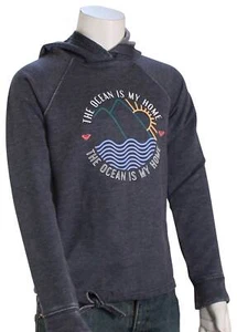 Roxy Girl's Runaway People Hoody - Mood Indigo - New - Picture 1 of 1