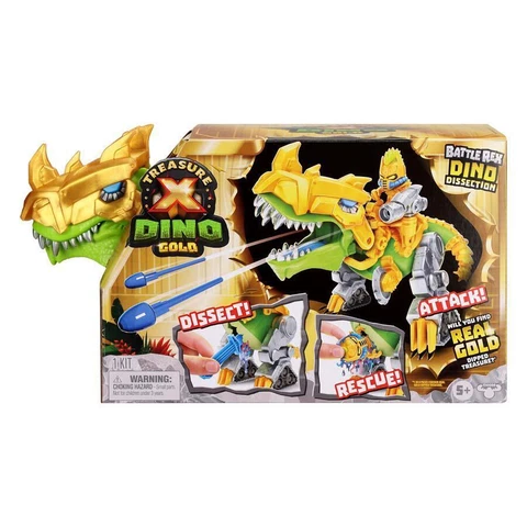 Treasure X Dino Gold Dino Dissection- Battle Rex From Moose Toys Cover