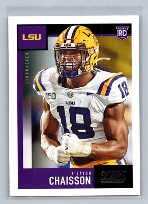 2020 Score #349 K'Lavon Chaisson  LSU Tigers Rookie - Image 1 of 2