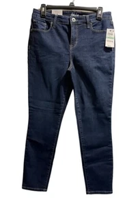 Style & Co Mid Rise Performance Flex Skinny Leg blaue Damenjeans Größe 8P – neu mit Etikett - Bild 1 von 5