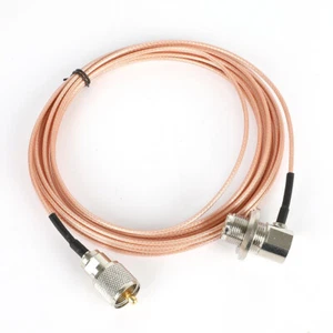 SC-316 2M PL-259 SO-239 Przedłużacz do anteny radia samochodowego Kenwood Yaesu - Zdjęcie 1 z 7