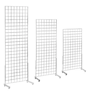 Grid Mesh Panel Display Various Sizes Retail Shopfitting with Pair Of L-Legs - Picture 1 of 4