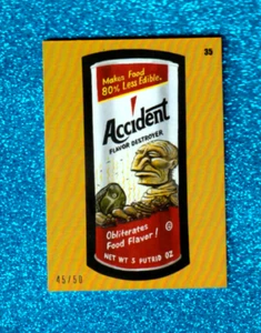 2024 Wacky Packages Halloween All New Series Orange Foil #35 "ACCIDENT" 45/50 - Picture 1 of 1