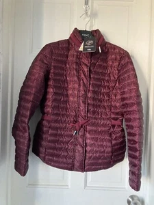 💕Michael Kors -Cire’ Satin Packable Down Puffer Jacket-Dark Ruby -XS- BNWT 💕 - Picture 1 of 10