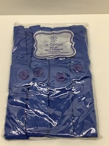 Le Cadeaux set of 4 Napkins 21” x 21” eco friendly 100% cotton - NEW - Picture 1 of 3