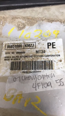 96851086 2007 ecm ecu ordenador Suzuki Forenza o Chevy Optra Foto 1 de 4