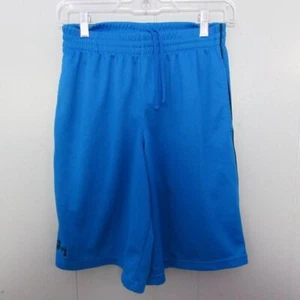 Under Armour Boys Size Small Loose Blue Athletic Shorts Basketball Sports - Picture 1 of 6