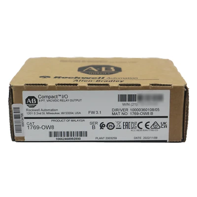New Allen-Bradley 1769-OW8 /B CompactLogix Relay Output Module 1769OW8 by UPS - Image 1 of 4