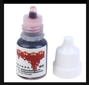 5ml Fake Blood Stage Halloween Sangre De Pintura Fun Makeup Vampire & Decoration - Picture 1 of 4