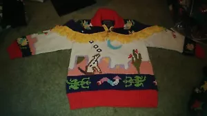 Vintage Berek Marta D Hand Knit, Desierto, Estados Unidos de América, Suéter de algodón niños 6 - Imagen 1 de 12
