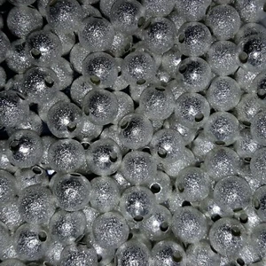 Stardust Textured Silver Bead, 6mm, 50 pcs Free postage Oz Seller - Bild 1 von 3
