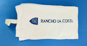La Costa womens Golf-bag towel white with blue La Costa Logo