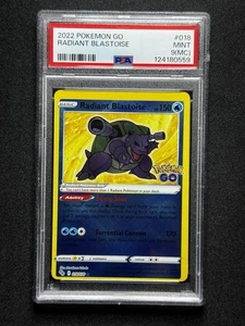PSA 9 MC Pokemon Radiant Blastoise #018 Pokemon GO ERRORE DI ERRORE! - Foto 1 di 2