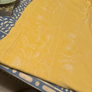De Colección Williams Sonoma Mantel Estampado Limón Amarillo Con 6 Servilletas A Juego 60x80 - Imagen 1 de 6