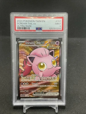2024 Pokemon TCG - Twilight Masquerade - Scream Tail ex - UR - 197/167 - PSA 9 - Image 1 of 2