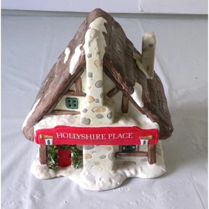 Estatuilla coleccionable Christmas Valley Hollyshire Place porcelana Village House - Imagen 1 de 24