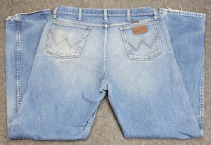 Pantalones de mezclilla Wrangler para hombre 38x32 desgastados calce regular americano vaquero rodeo 47MWZPW - Imagen 1 de 13