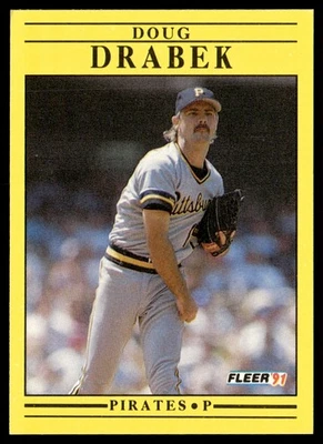 1991 Fleer Doug Drabek Pittsburgh Pirates #36 - Image 1 of 2
