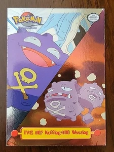 DMG! 1999 TOPPS Pokémon TV13 #109 Koffing/#110 Weezing BLUE Label FOIL - Picture 1 of 3
