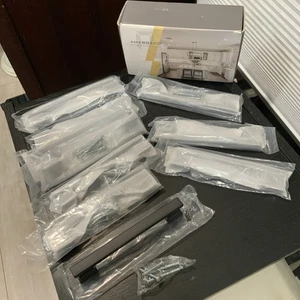 Amerdeco 10er-Pack mattschwarze Schrankgriffe/Griffe 5" Loch Mitte, 6" insgesamt - Bild 1 von 5