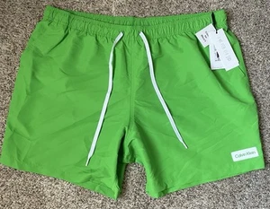 Calvin Klein Badehose Herren XXL Neu mit Etikett Grün Badeanzug Pool Strand Designer - Bild 1 von 7