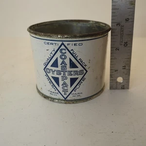 Coast Pact Oyster Tin Port Norris 12 fl ozs Fresh Raw NJ-1  - Picture 1 of 19
