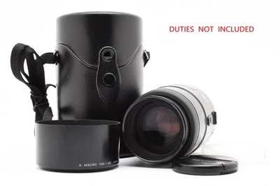 [MINT w/Case] Minolta AF 100mm f/2.8 Macro Lens For Sony Minolta A Mount JAPAN - Image 1 of 4