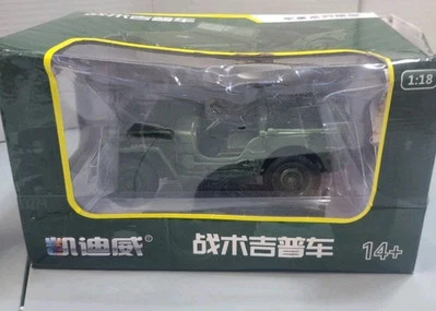 KDW 1:18th Scale Diecast Military Jeep Boxed New! - Image 1 of 4