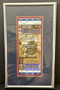 1995 World Series Game 6 Tom Glavine MVP Signature - Picture 1 of 5