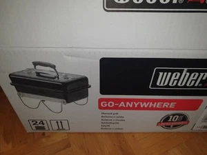 Weber Go-Anywhere Holzkohlegrill, portabel, Schwarz , 27x31x43 cm - Bild 1 von 2